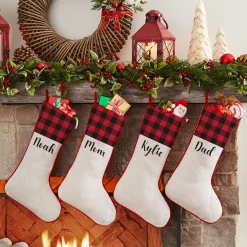 Buffalo Plaid Cuff Stocking