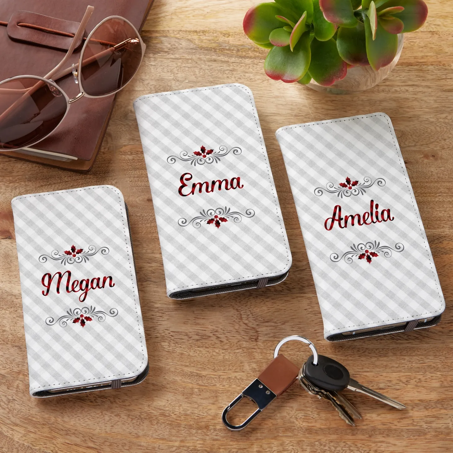 Buffalo Plaid Phone Folio Case