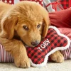 Buffalo Plaid Plush Dog Bone Toy