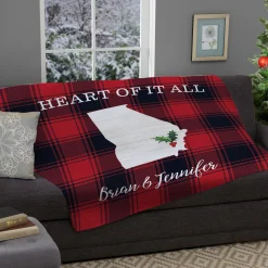 Buffalo Plaid State Plush Blanket