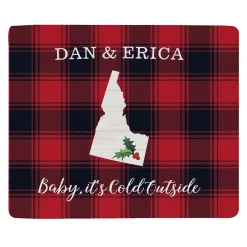 Buffalo Plaid State Plush Blanket