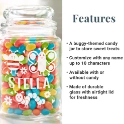 Buggy Love Glass Treat Jar