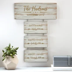 Building Our Family Wood Wall Art