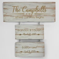 Building Our Family Wood Wall Art