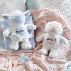 Bundled Blessings Lamb Blanket Keepsake Set