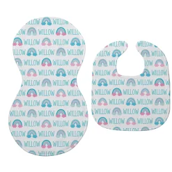 Bundle Of Love Bib & Burp Cloth Set