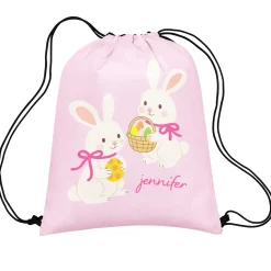 Bunny Duo Drawstring Bag