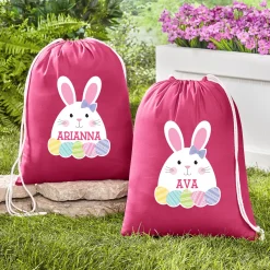 Bunny With Eggs Drawstring Bag