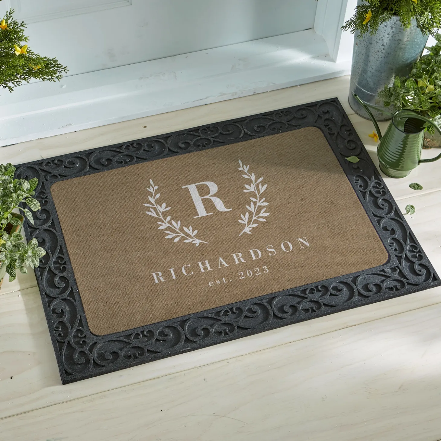 Burlap Look Family Doormat