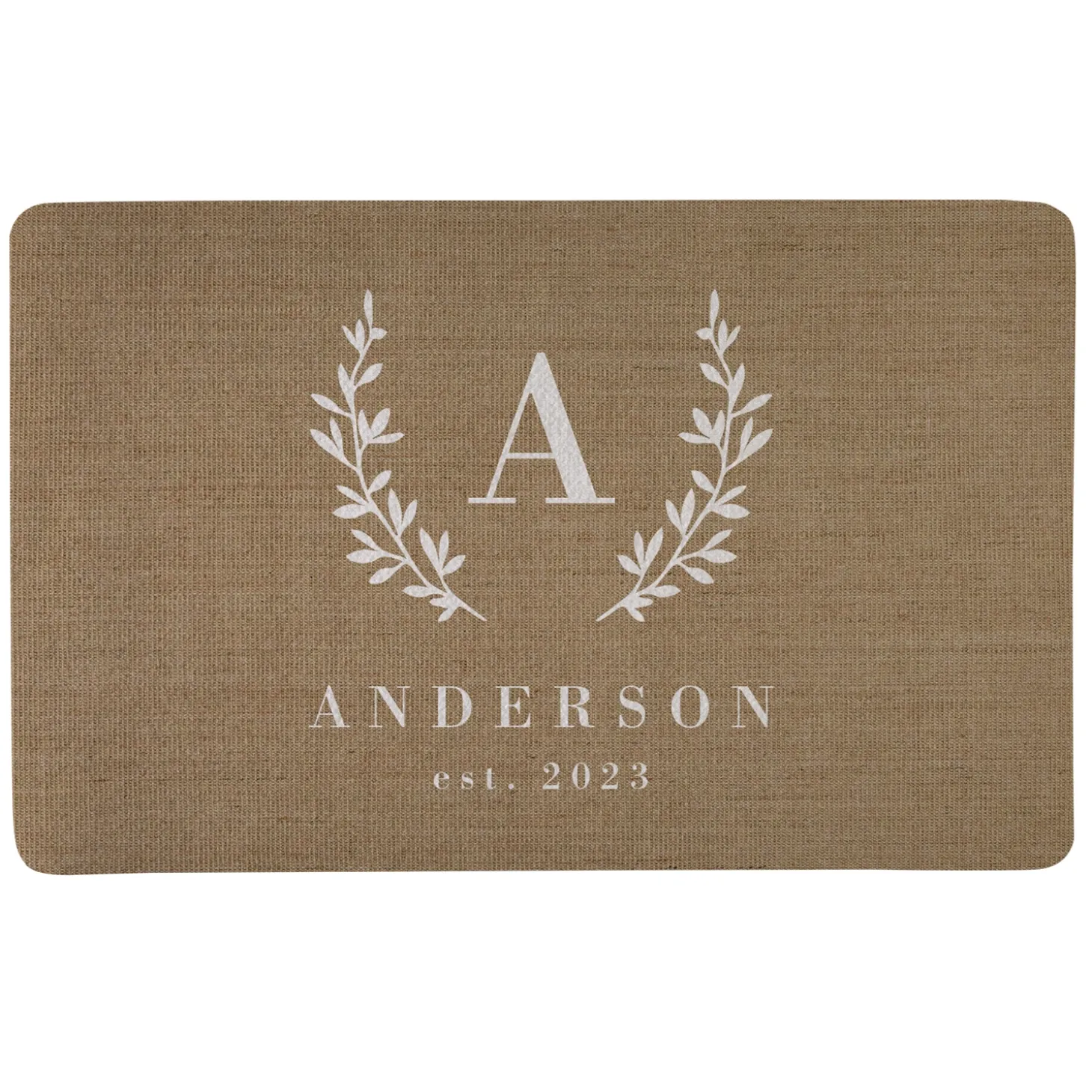 Burlap Look Family Doormat