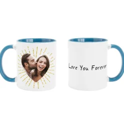 Bursting Heart Photo Message Mug