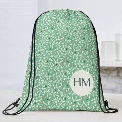 Butterfly Blossom Drawstring Bag