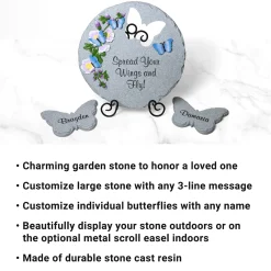Butterfly Kisses Garden Stone