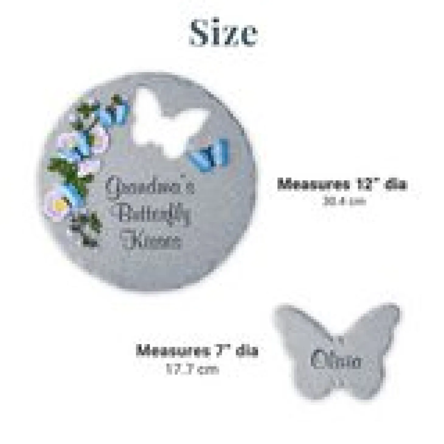 Butterfly Kisses Garden Stone