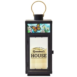Butterfly Stained Glass Lantern