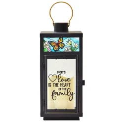 Butterfly Stained Glass Lantern
