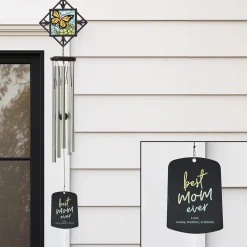 Butterfly Stained Glass Wind Chime