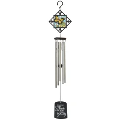 Butterfly Stained Glass Wind Chime