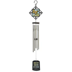 Butterfly Stained Glass Wind Chime