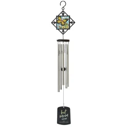 Butterfly Stained Glass Wind Chime