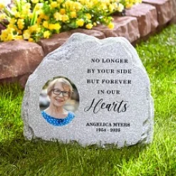 By Your Side Photo Standing Garden Stone