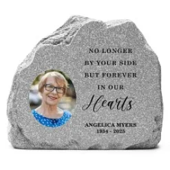 By Your Side Photo Standing Garden Stone