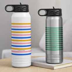 Cabana Stripes Water Bottle