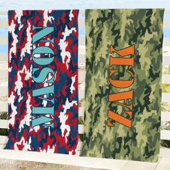 Camo In The Sun Beach Towel