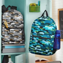 Camo Name Allover Print Backpack