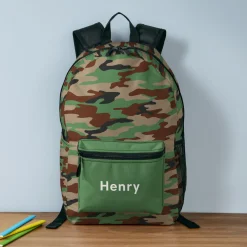 Camouflage Print Backpack