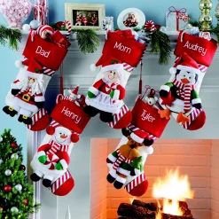 Candy Cane Family Stocking
