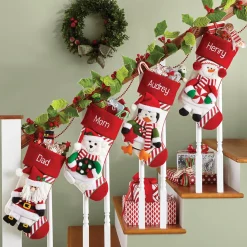 Candy Cane Family Stocking