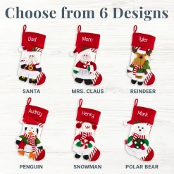 Candy Cane Family Stocking