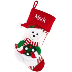 Candy Cane Family Stocking