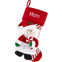 Candy Cane Family Stocking