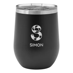 Candy Cane Initial and Name Insulated Tumblers