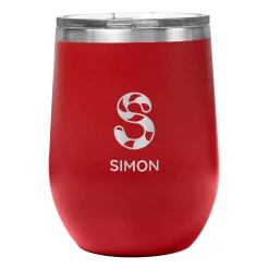 Candy Cane Initial and Name Insulated Tumblers