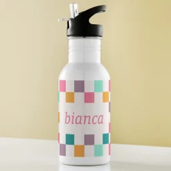 Candy Checkers Water Bottle
