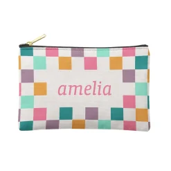 Candy Checkers Zipper Pouch