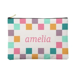Candy Checkers Zipper Pouch