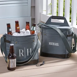 Canvas & Leatherette Travel Cooler