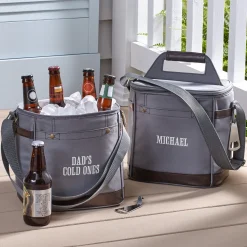 Canvas & Leatherette Travel Cooler
