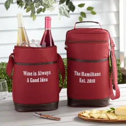 Canvas & Leather Wine Cooler