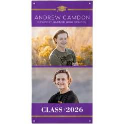 Caps Off! Graduation Photo Banner