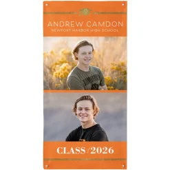 Caps Off! Graduation Photo Banner