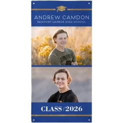 Caps Off! Graduation Photo Banner
