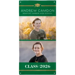 Caps Off! Graduation Photo Banner