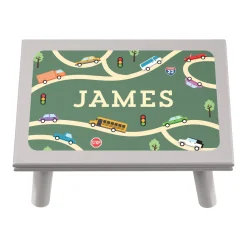 Car Collage Name Step Stool