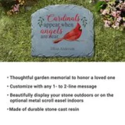Cardinals Appear When Angels Are Near Memorial Stone