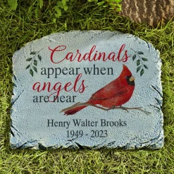 Cardinals Appear When Angels Are Near Memorial Stone